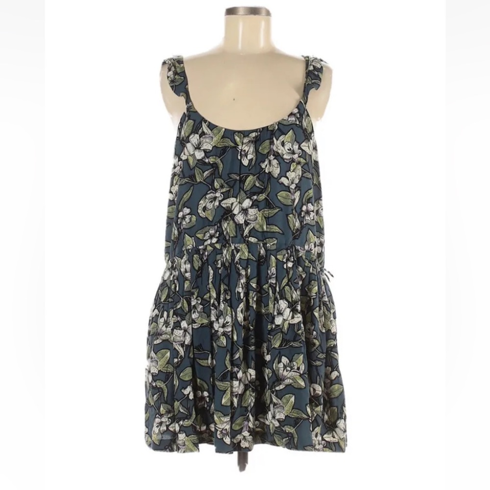Free People Womens Dear You Mini A-line Dress, Blue.